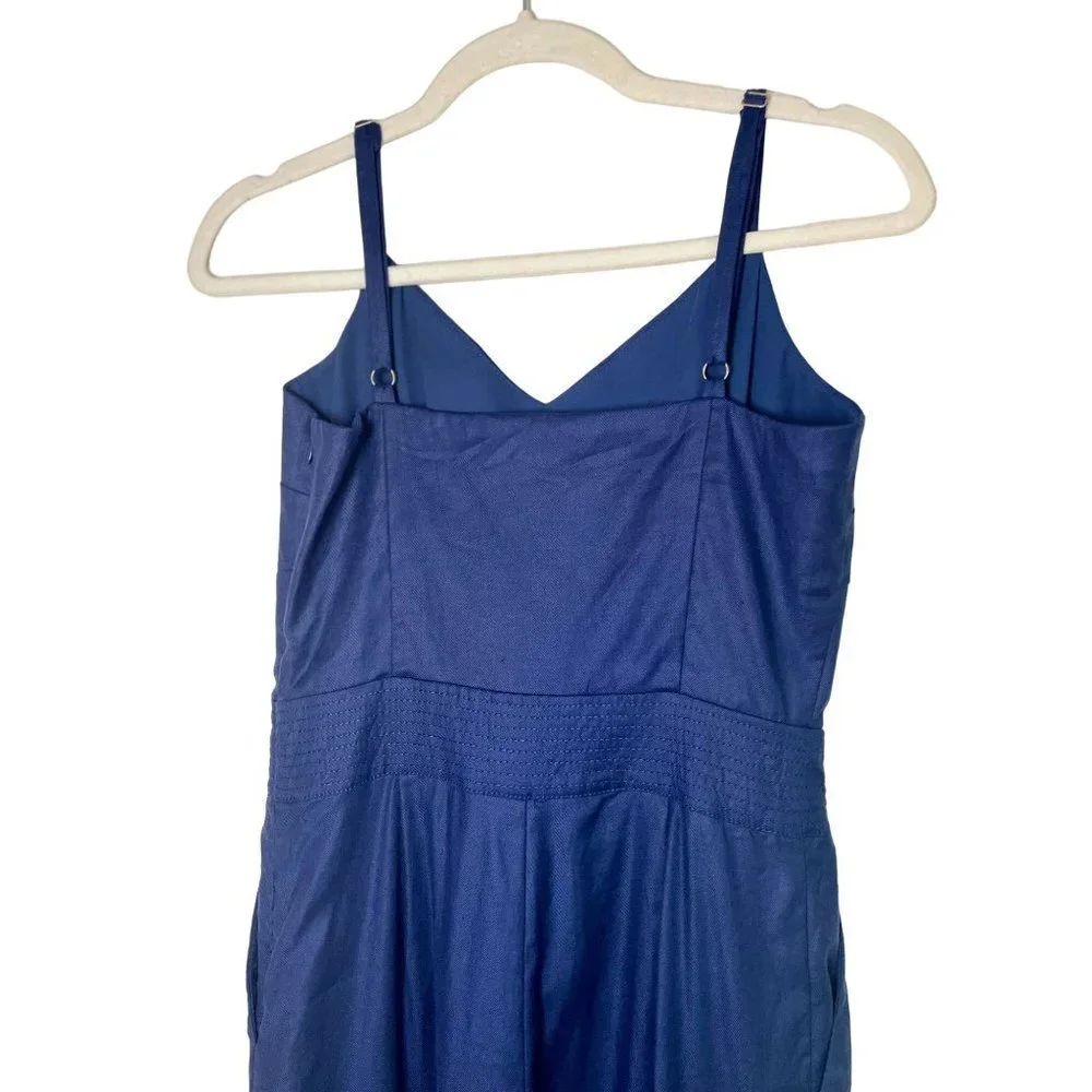 Ramy Brook Noel cutout jumpsuit spaghetti strap linen jumpsuit Sz. 2 - Picture 5 of 8